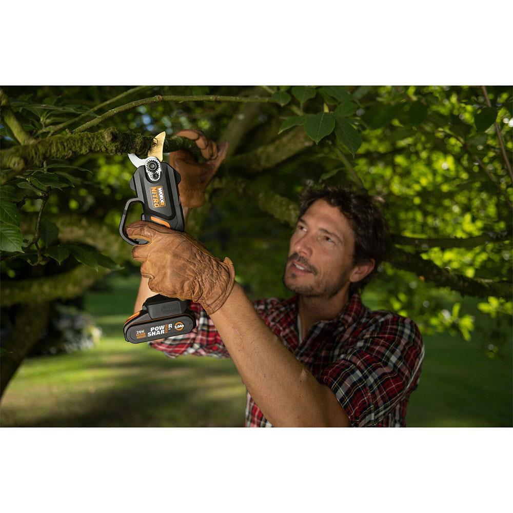 WorxWORX WG330E 20Volt 2.0A Li-ion Tek Akülü Profesyonel Kömürsüz Dal Budama MakasıWG330E