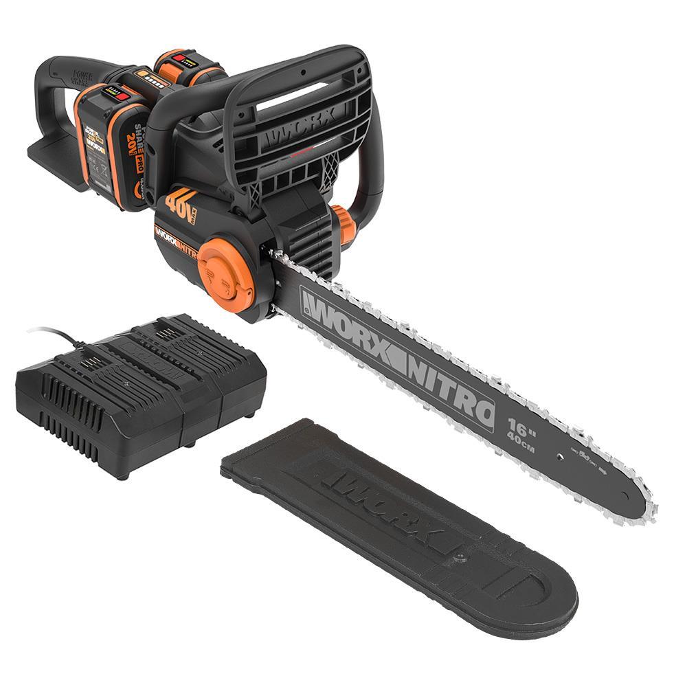 WorxWORX WG385E 40Volt 4.0Ah Li-ion 40CM Profesyonel Şarjlı Kömürsüz Zincirli TestereWG385E