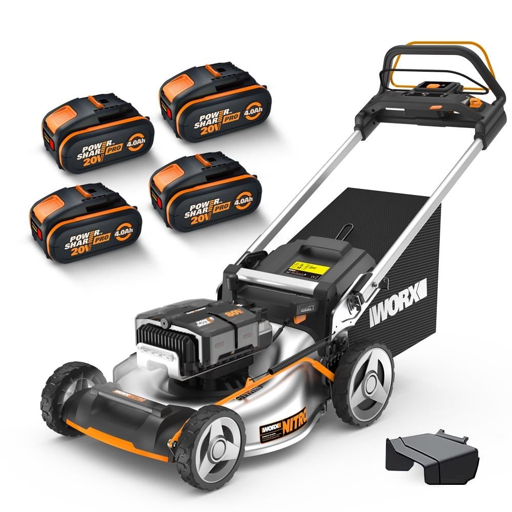 WorxWORX WG761E 80Volt 4.0Ah. Li-ion 51cm Profesyonel Kömürsüz Şarjlı Çim BiçmeWG761E
