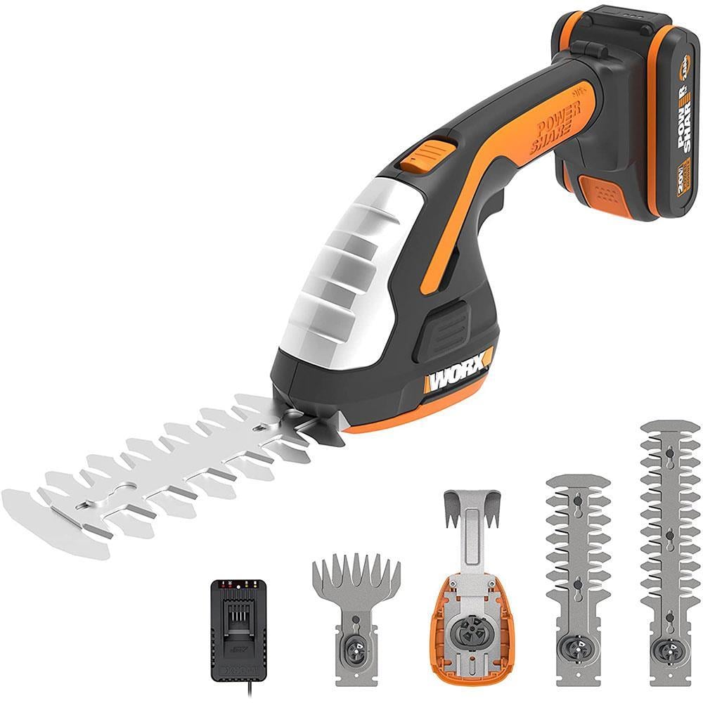 WorxWORX WG801E.5 20Volt 2.0Ah. Li-ion Şarjlı Profesyonel Avuç İçi Çim Kesme, Çit Budama/ÇapalamaWG801E.5