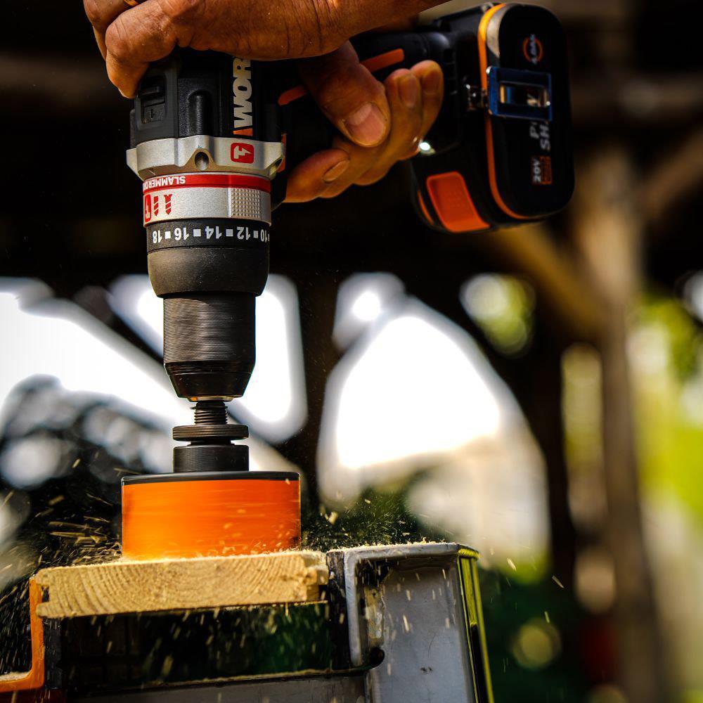 WorxWORX WX-JCR 20Volt/2.0Ah Li-ion Çift Akülü Kömürsüz Profesyonel Darbeli Şarjlı MatkapWX-JCR