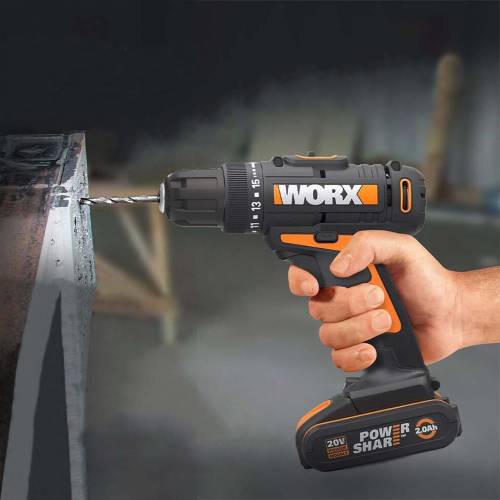 WorxWORX WX100 20Volt/2.0Ah. Li-ion Tek Akülü Profesyonel Şarjlı MatkapWX100