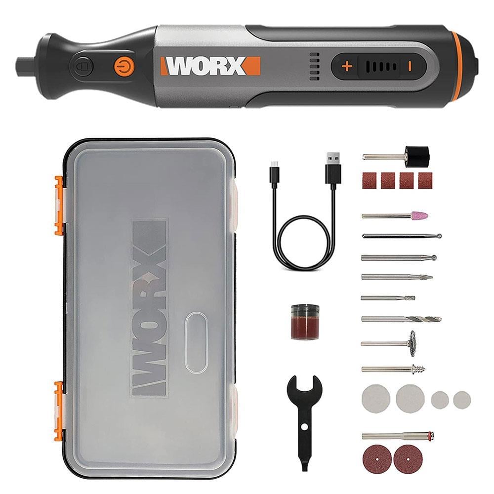 WorxWORX WX106 8Volt Kalem Tipi Devir Ayarlı Profesyonel Gravür Makinesi + 21 Parça AksesuarWX106