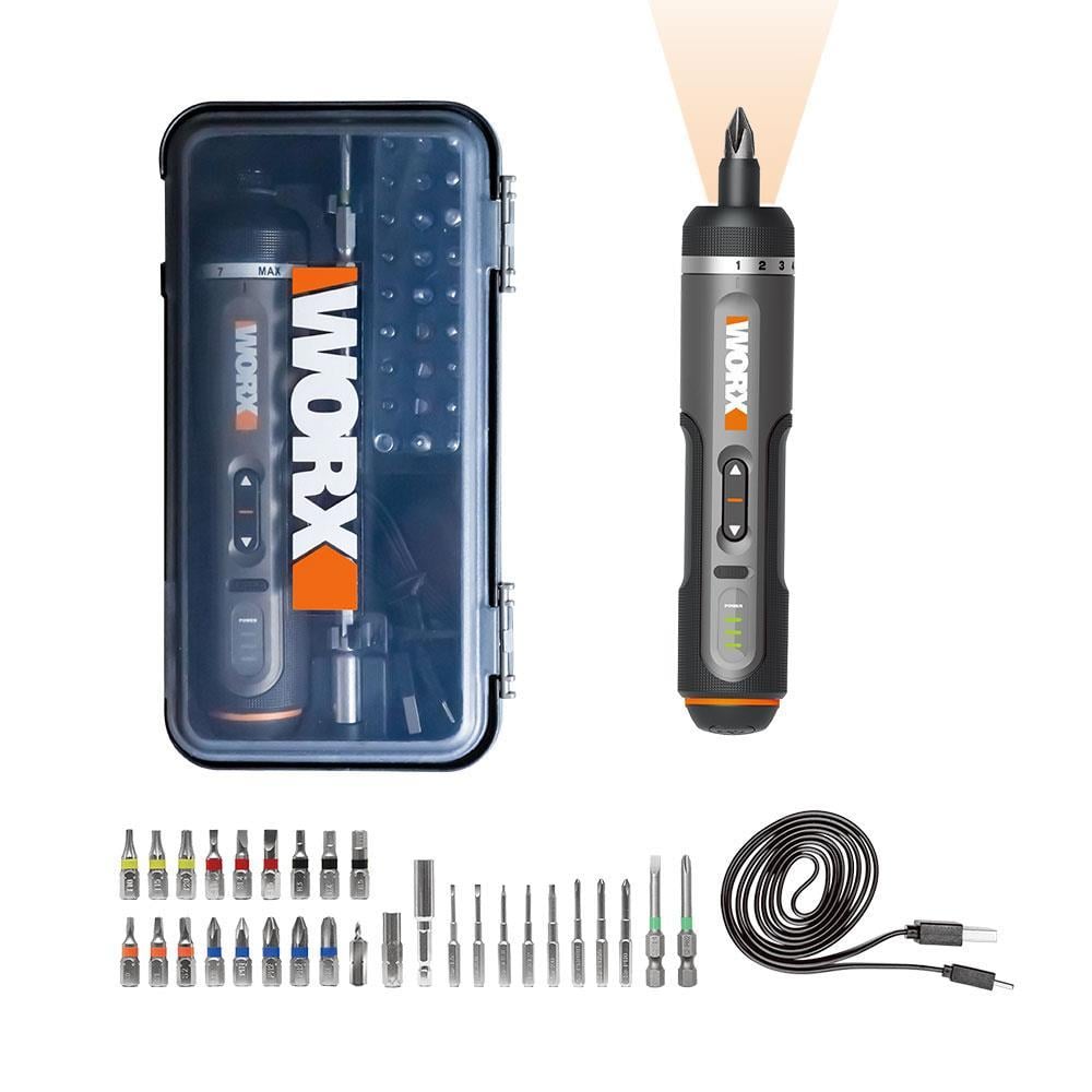 WorxWORX WX242 4Volt/2.0Ah. Li-ion Akıllı Tork Ayarlı Şarjlı Tornavida + 30 Adet Bits UçWX242