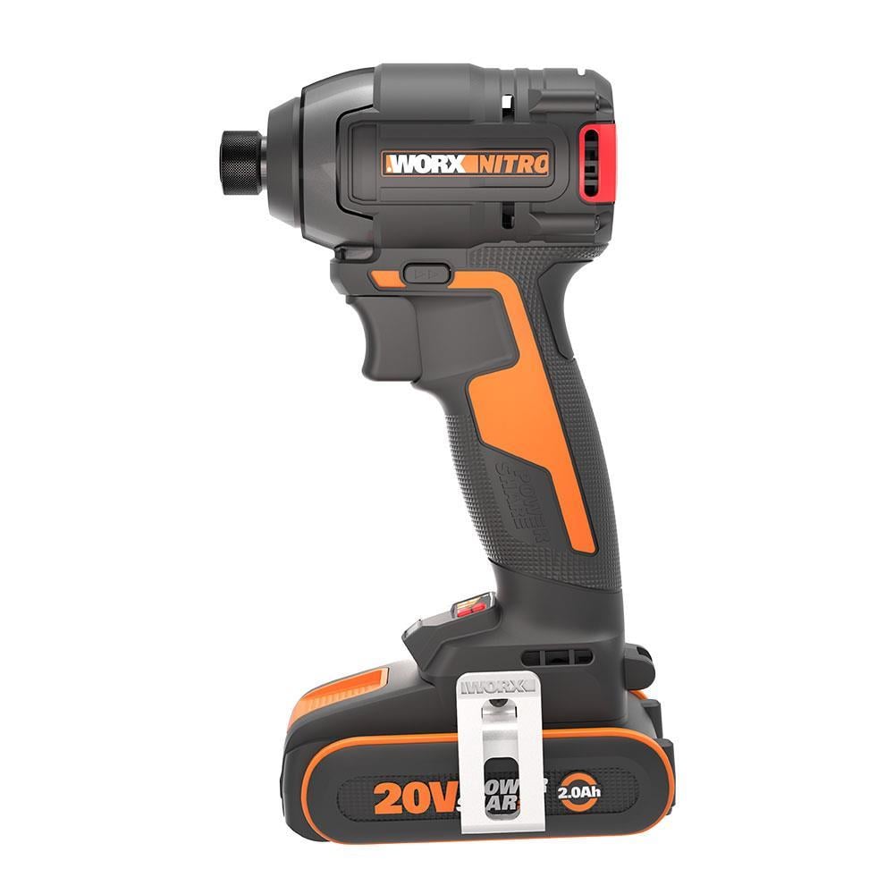 WorxWORX WX265 20Volt 2.0Ah Li-ion Çift Akülü 200Nm Kömürsüz Profesyonel Şarjlı Darbeli TornavidaWX265