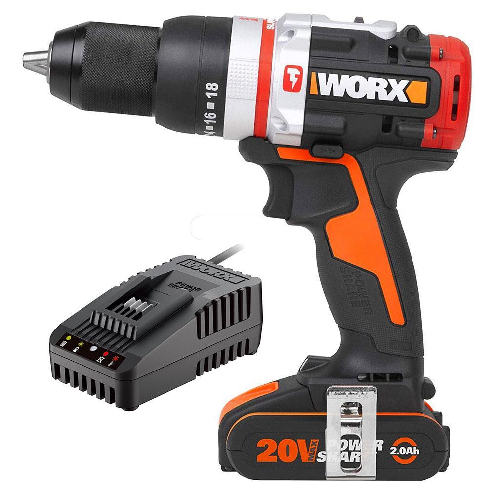 WorxWORX WX354.9C 20Volt/2.0Ah Li-ion Tek Akülü Kömürsüz Profesyonel Darbeli Şarjlı MatkapWX354.9C