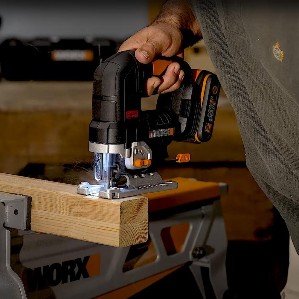 WorxWORX WX542.9 20Volt Profesyonel Kömürsüz Dekupaj Testere (Akü Dahil Değildir)WX542.9