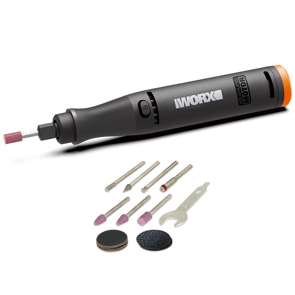 WorxWORX WX739.9 MAKERX 20Volt Kömürsüz Profesyonel Gravür Makinesi + 19 Aksesuar (Akü Dahil Değildir)WX739.9