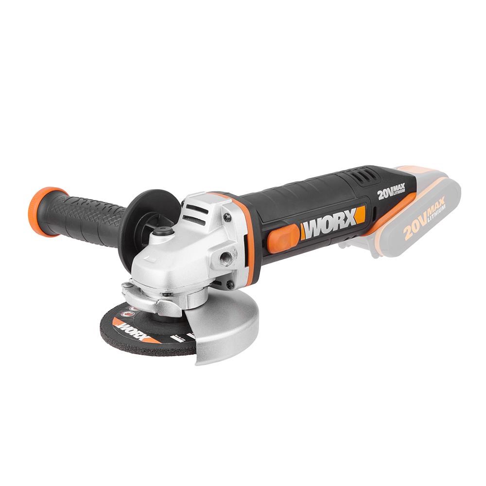 WorxWORX WX800.9 20Volt 115mm Profesyonel Avuç Taşlama (Akü Dahil Değildir)WX800.9