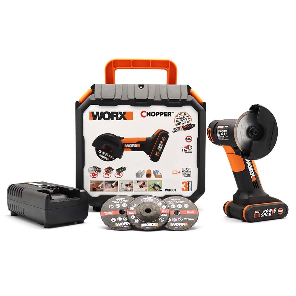 WorxWORX WX801 20Volt 2.0Ah. Li-ion Profesyonel Şarjlı Mini Multi TaşlamaWX801