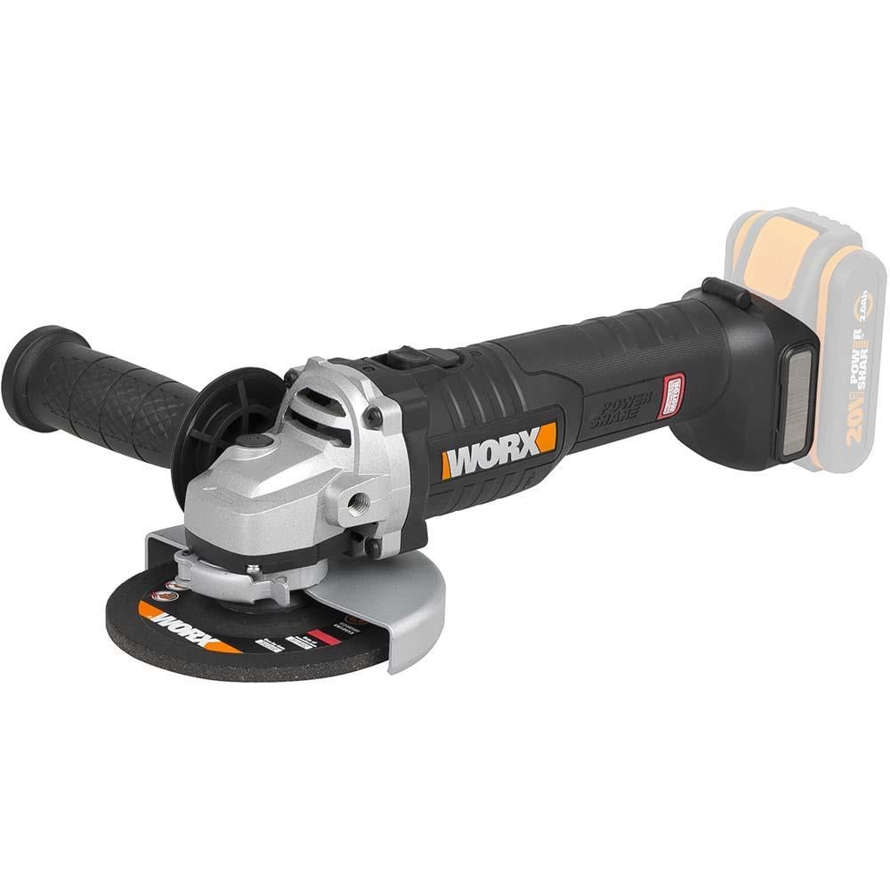 WorxWORX WX812.9 20Volt 125mm Kömürsüz Profesyonel Avuç Taşlama (Akü Dahil Değildir)WX812.9