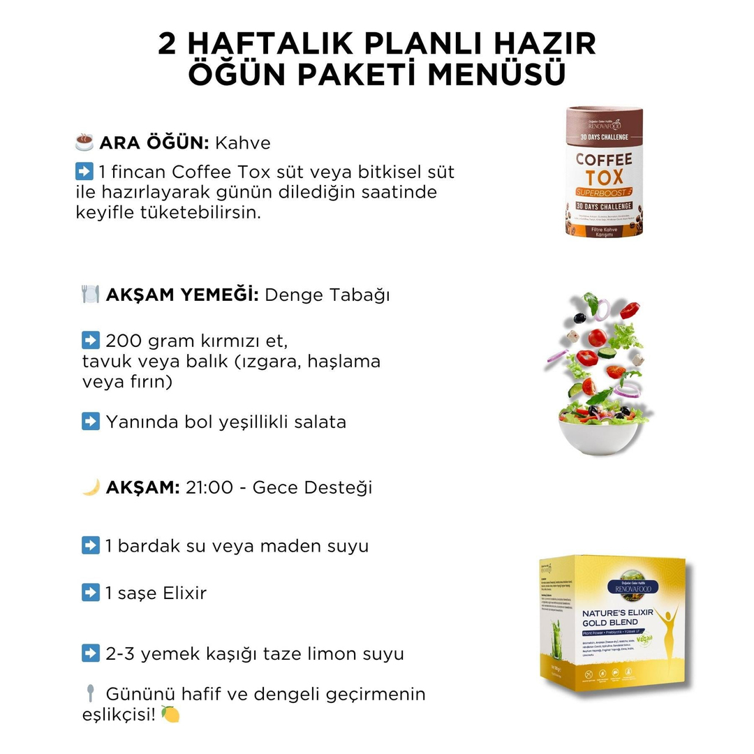 2 Haftalık Planlı Öğün Paketi.Ürünlerimiz