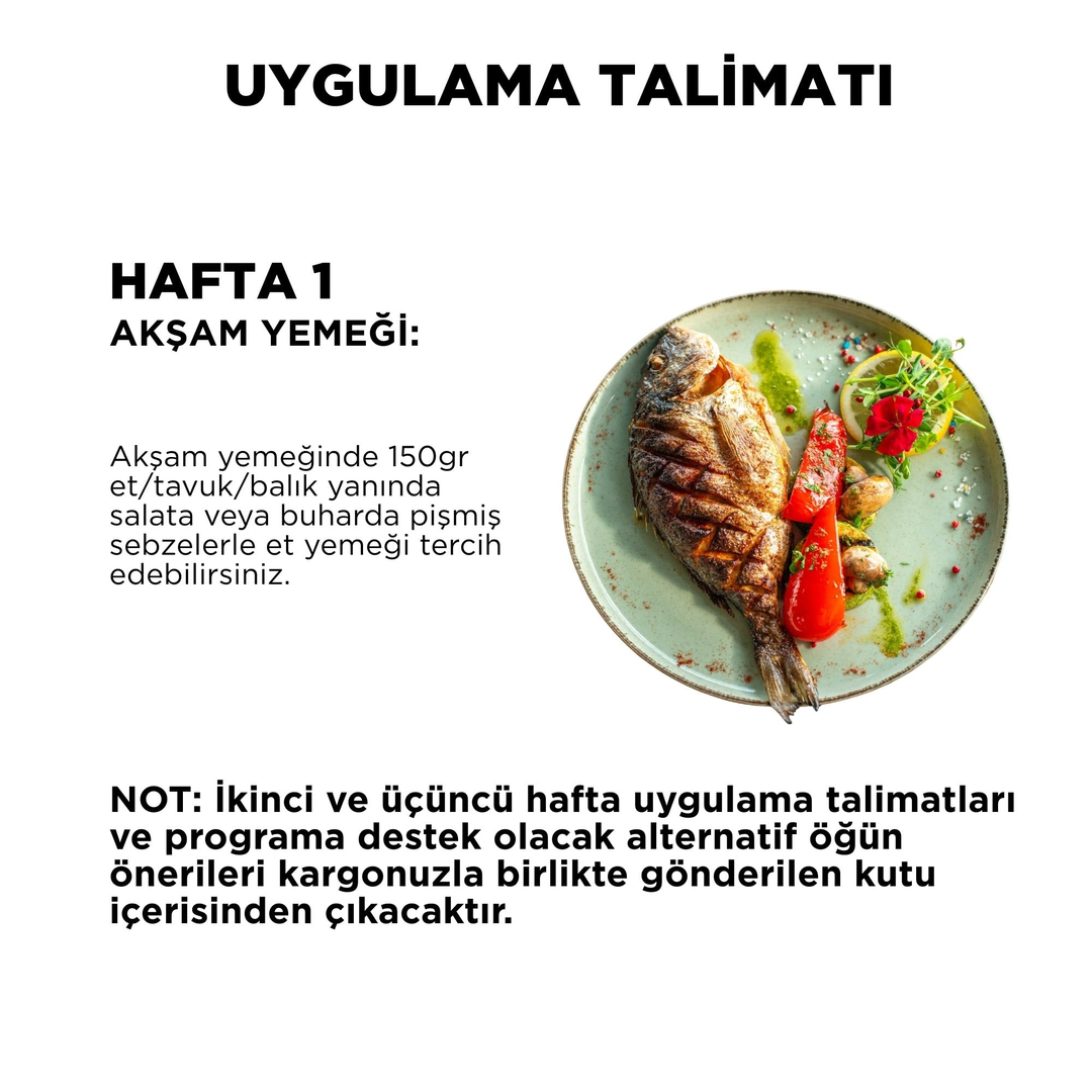21 Günlük Planlı Hazır Öğün Paketi.Renovafood