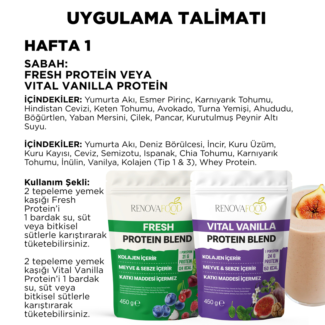 21 Günlük Planlı Hazır Öğün Paketi21 Günlük Planlı Hazır Öğün Paketi | Sağlıklı Beslenme ve Düzenli Yaşam ProgramıRenovafood