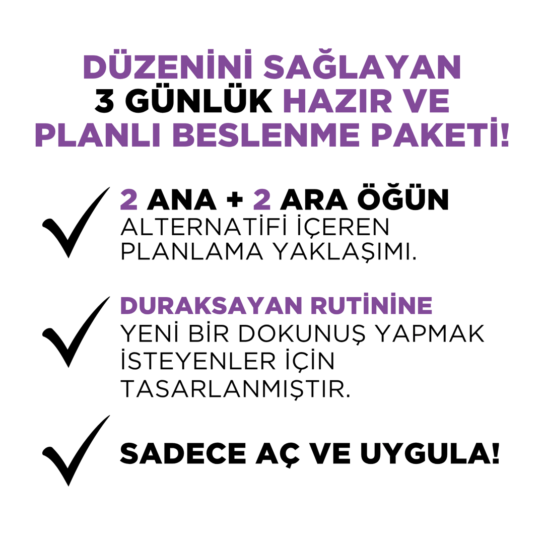 3 Days She-Tox3 Days She-Tox | 3 Günlük Hazır Öğün ve Hızlı Başlangıç Beslenme ProgramıRenovafood