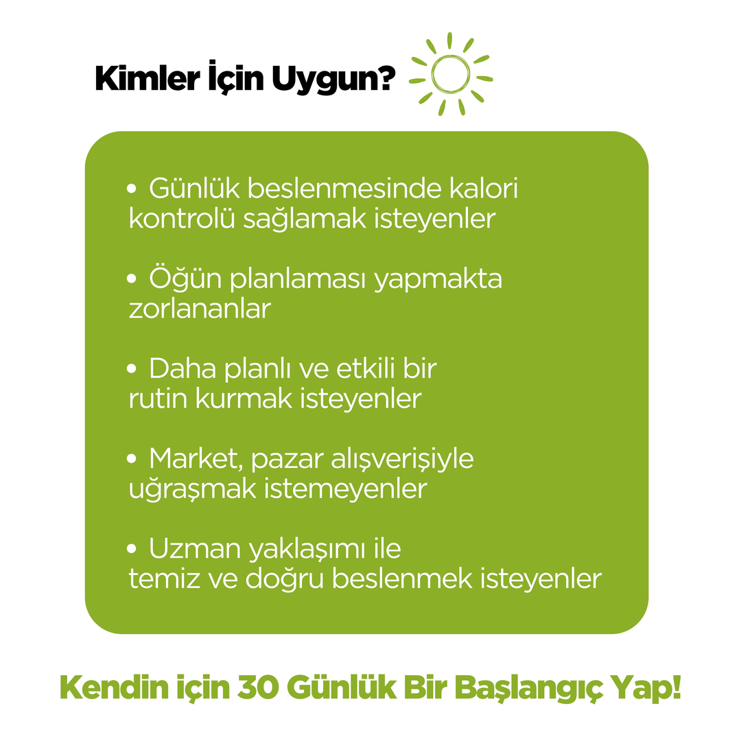 30 Günlük Planlı Hazır Öğün Paketi  (Günde 1 Öğün Kolaylığı)30 Günlük Planlı Hazır Öğün Paketi | Hazır Plan ile Kolay Süreç!Renovafood