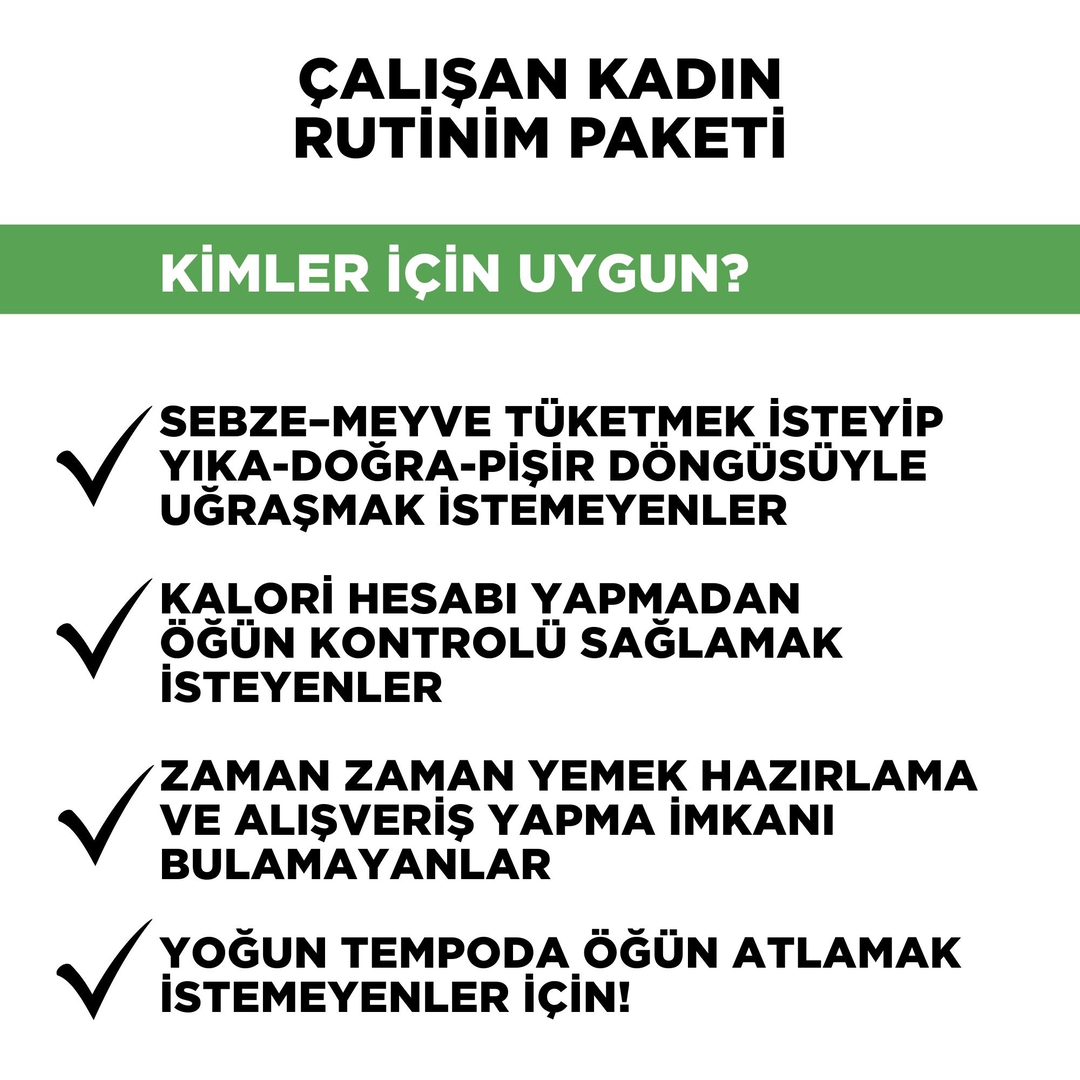 Çalışan Kadın Rutinim.Renovafood