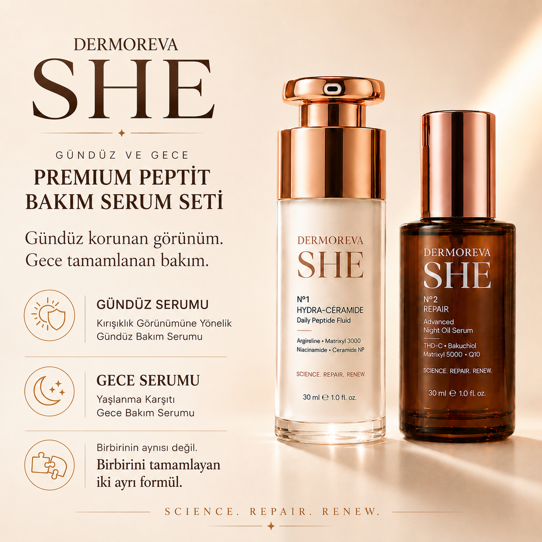 Dermoreva She Premium Peptit Gündüz & Gece Serum SetiRenovafood