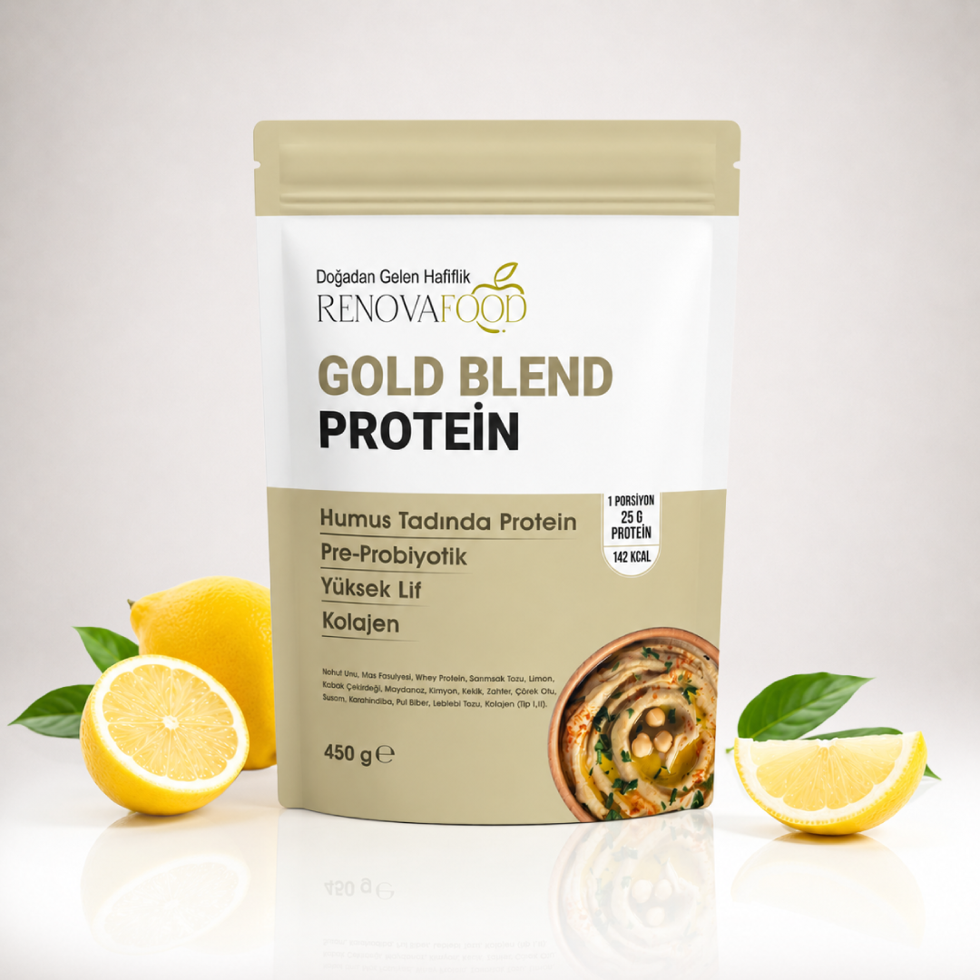 Gold Blend ProteinGold Blend Protein | Tuzlu Yüksek Proteinli, Lifli ve Kolajen İçeren Pratik ÖğünRenovafood