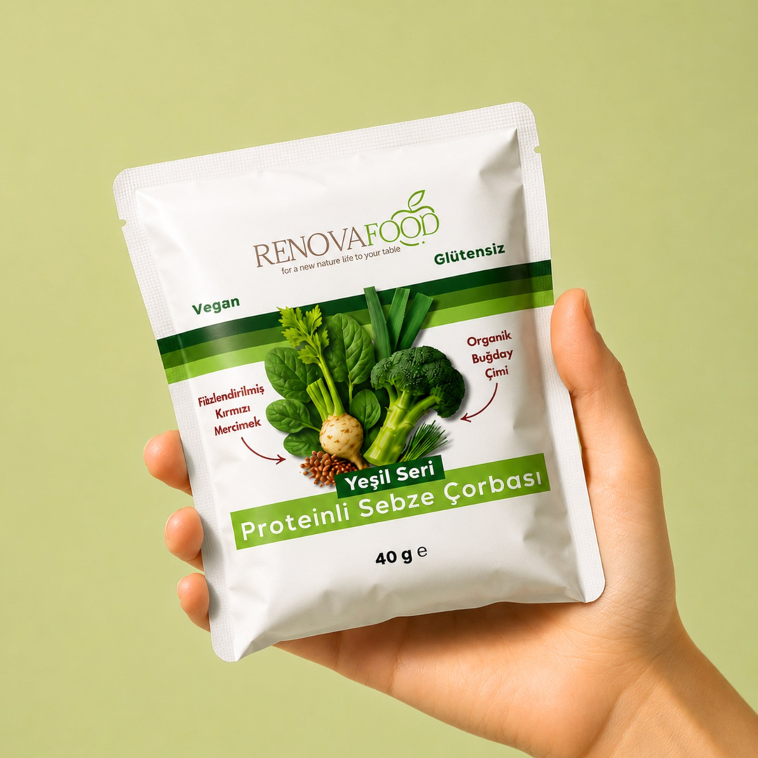 Yeşil Sebzeli Protein ÖğünüYeşil Sebzeli Protein Öğünü | 23g Protein, Katkısız Doğal Tam Öğün | RenovafoodRenovafood