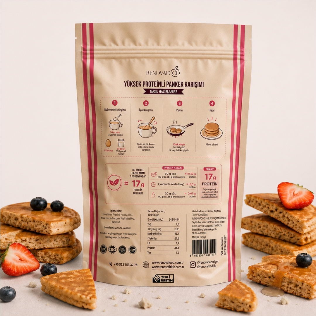 Yüksek Proteinli Pankek KarışımıRenovafood