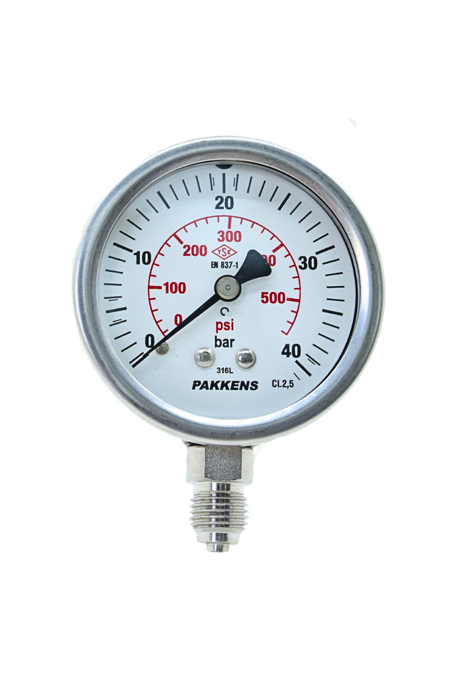 PAKKENS MANOMETRE Q63 40 Bar ALT.Ç. DOLDURULABİLİR