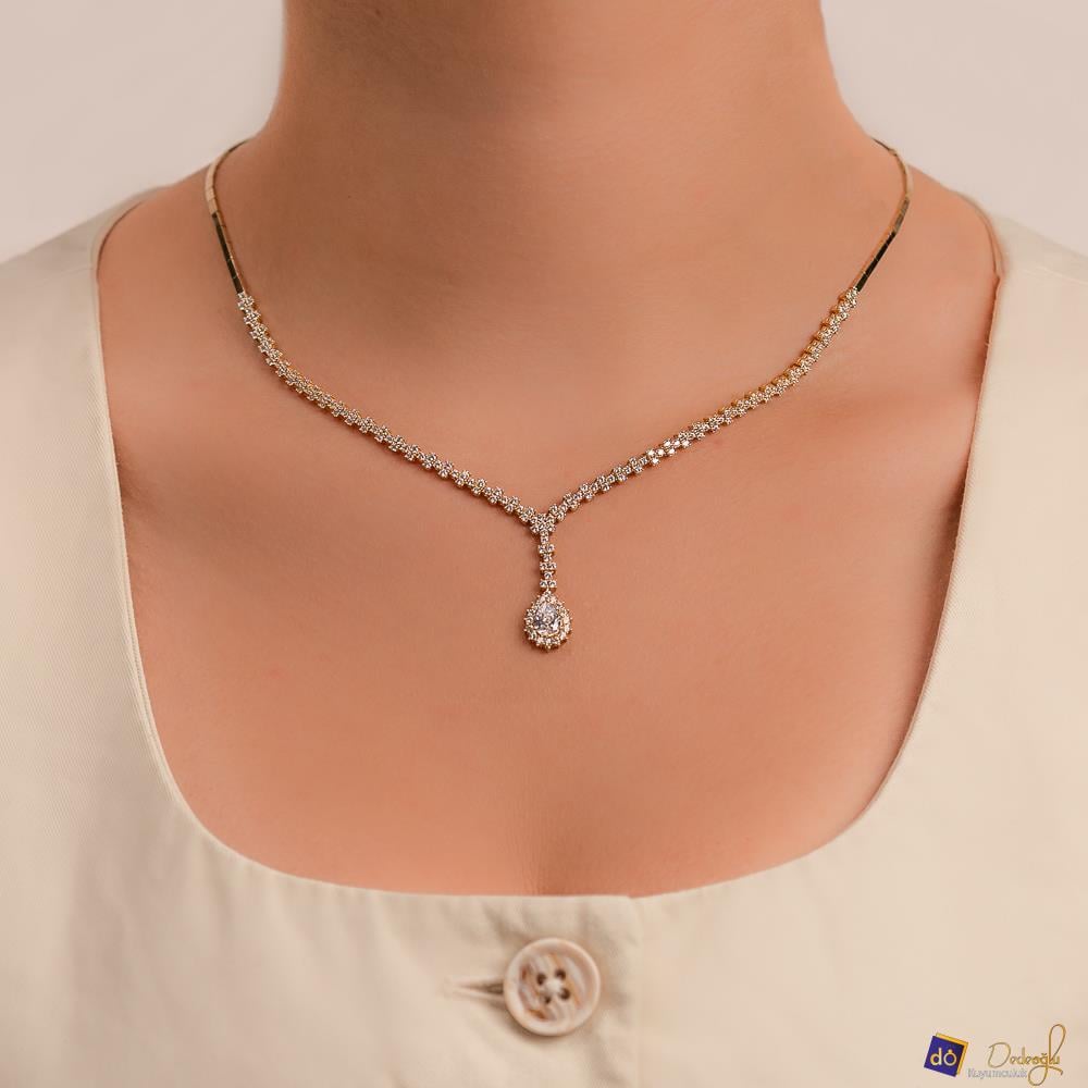 Damla Taşlı Set