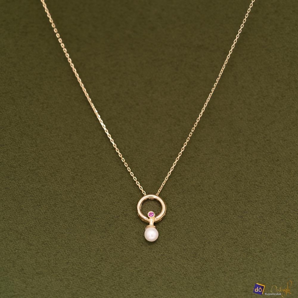 İncili Minimal Kolye