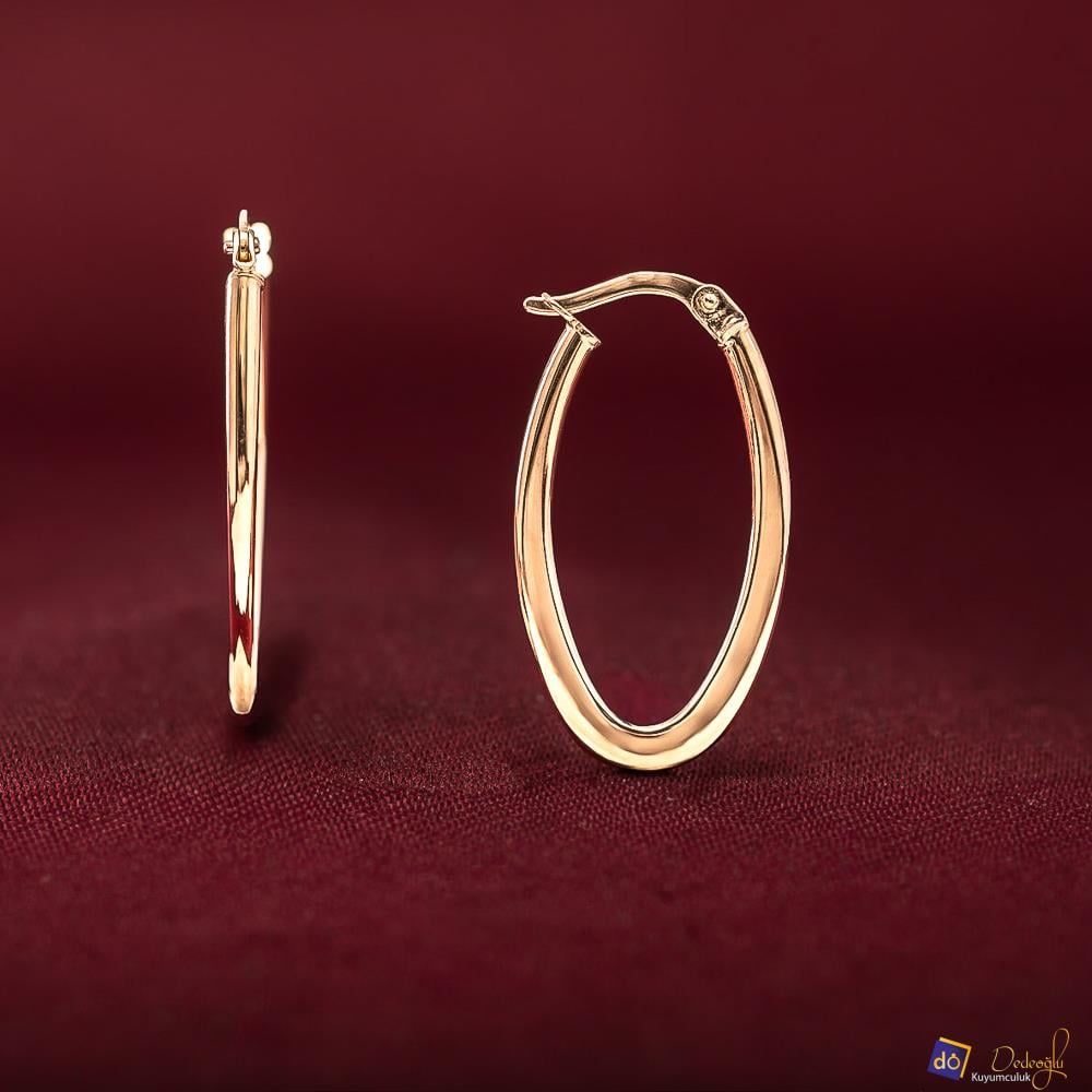 Oval Küpe