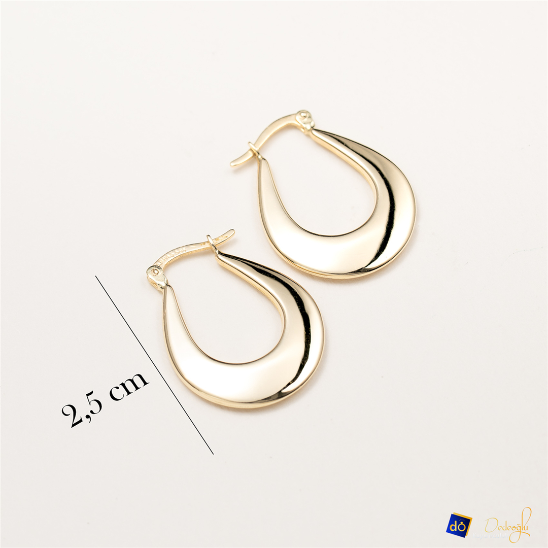 Oval Küpe