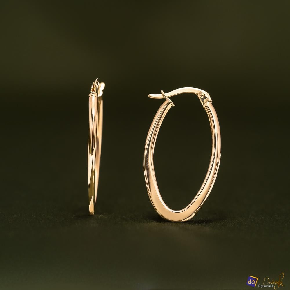 Oval Küpe