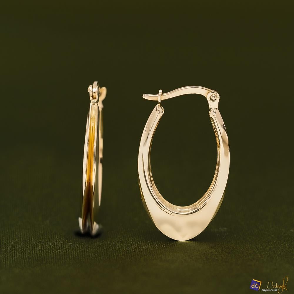 Oval Küpe
