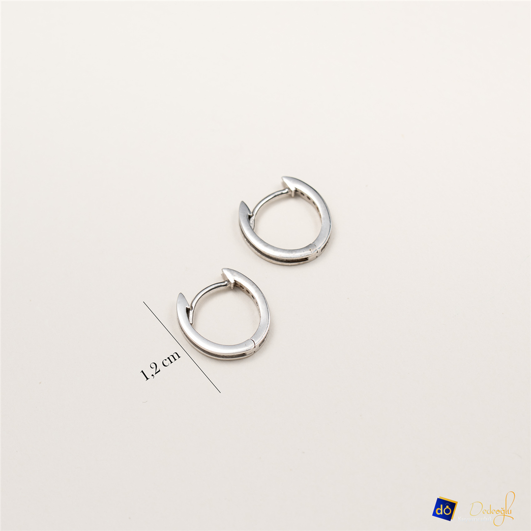 Taşlı Minimal Küpe