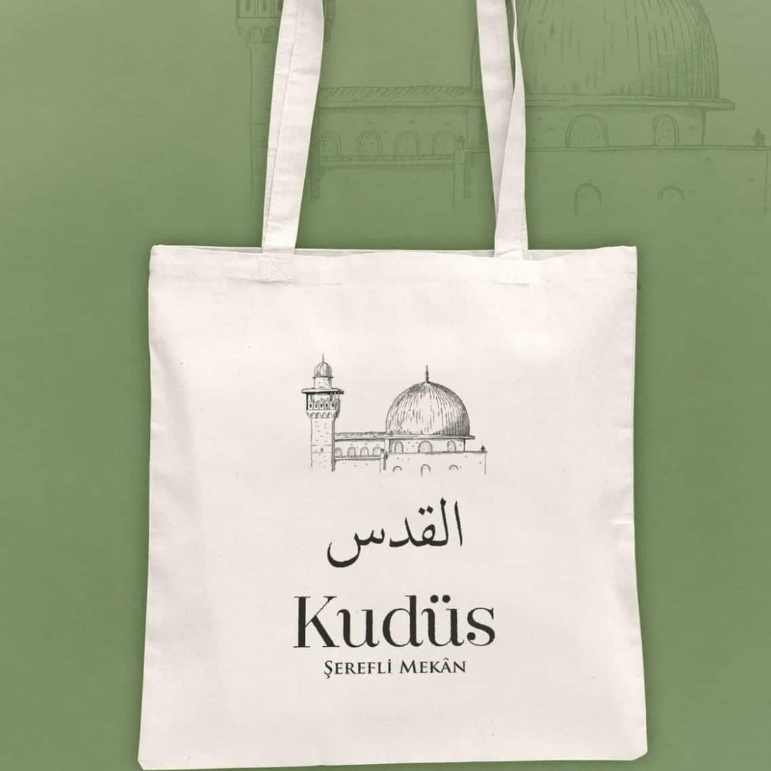 Kudüs Temalı Bez Çanta