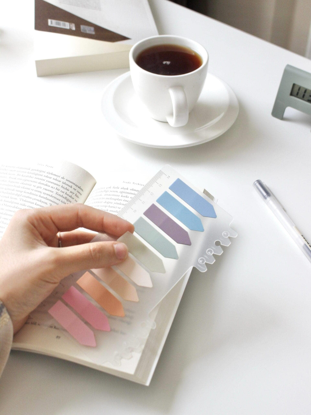 Nova Crafts Açık Tonlu Post-it Yapışkanlı Yer İmleci Cetvelli