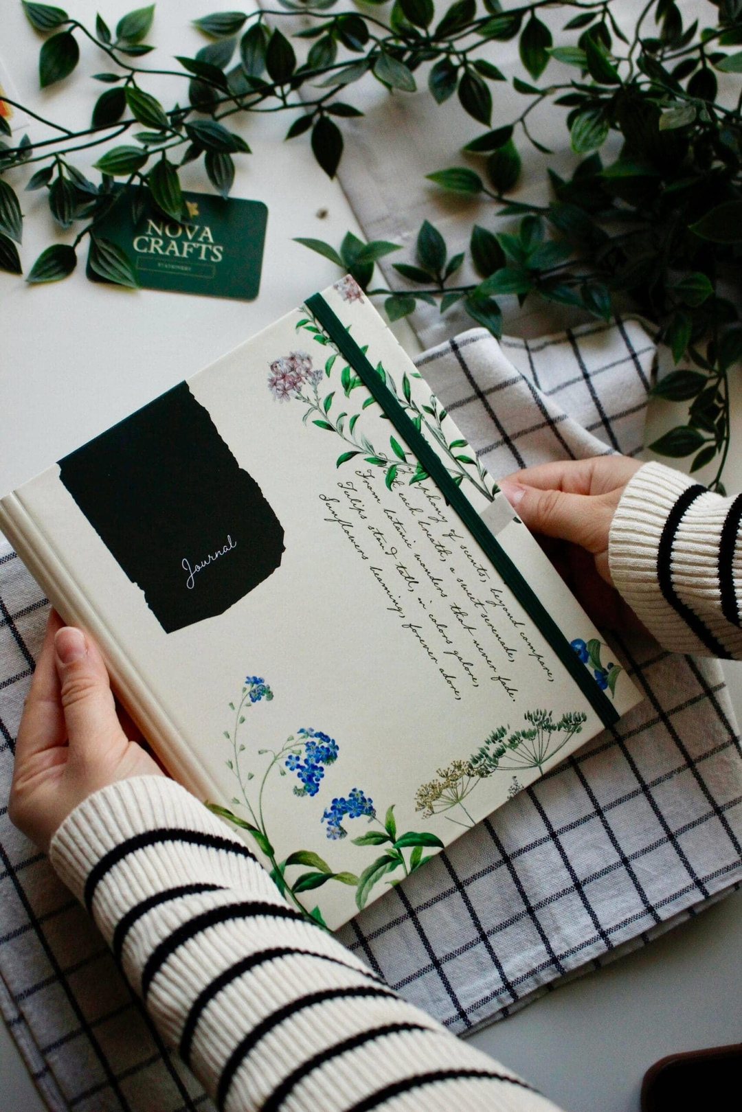 Nova Crafts Botanical Journal Gizli Spiralli Defter