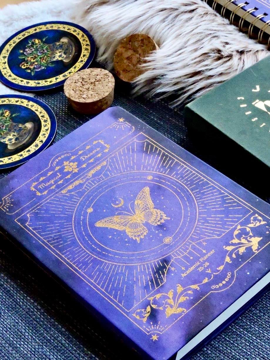 Nova Crafts Ciltli Kelebek Magical Dreams Spiralli Akademik Ajanda / Süresiz Planlayıcı
