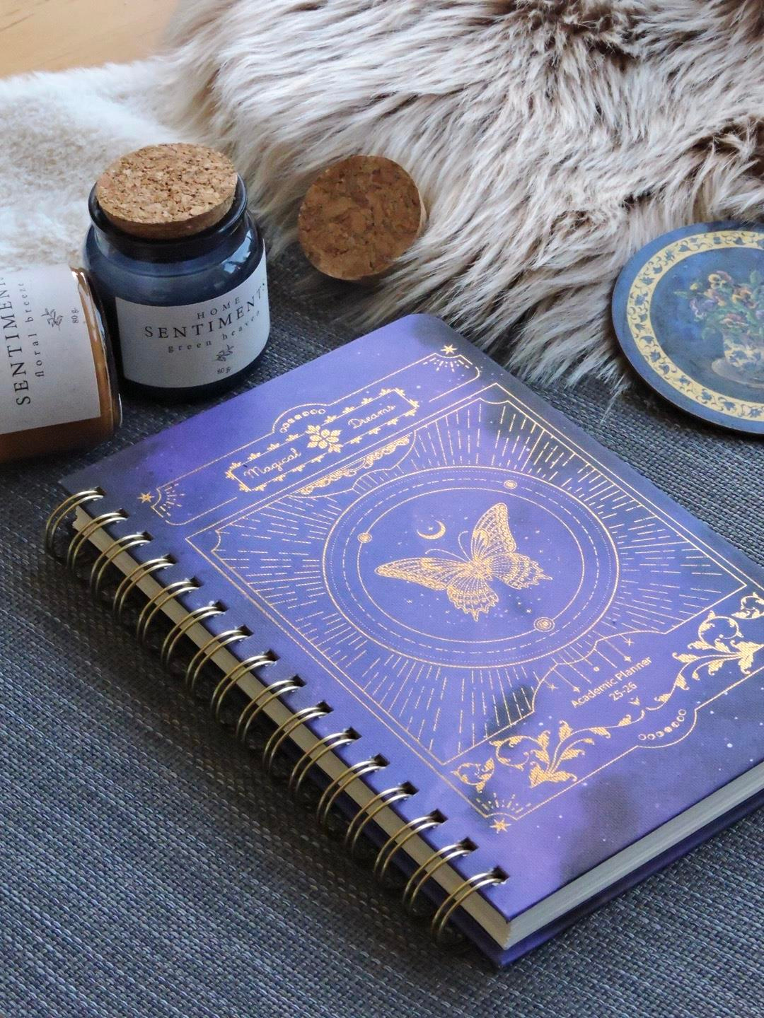 Nova Crafts Kelebek Magical Dreams Spiralli Akademik Ajanda / Süresiz Planlayıcı