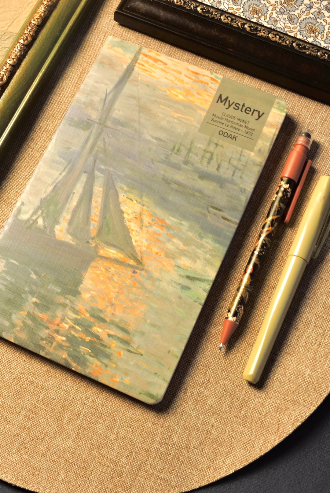 Nova Crafts Orta Boy Monet Sunrise Le Havre Temalı Çizgisiz Defter