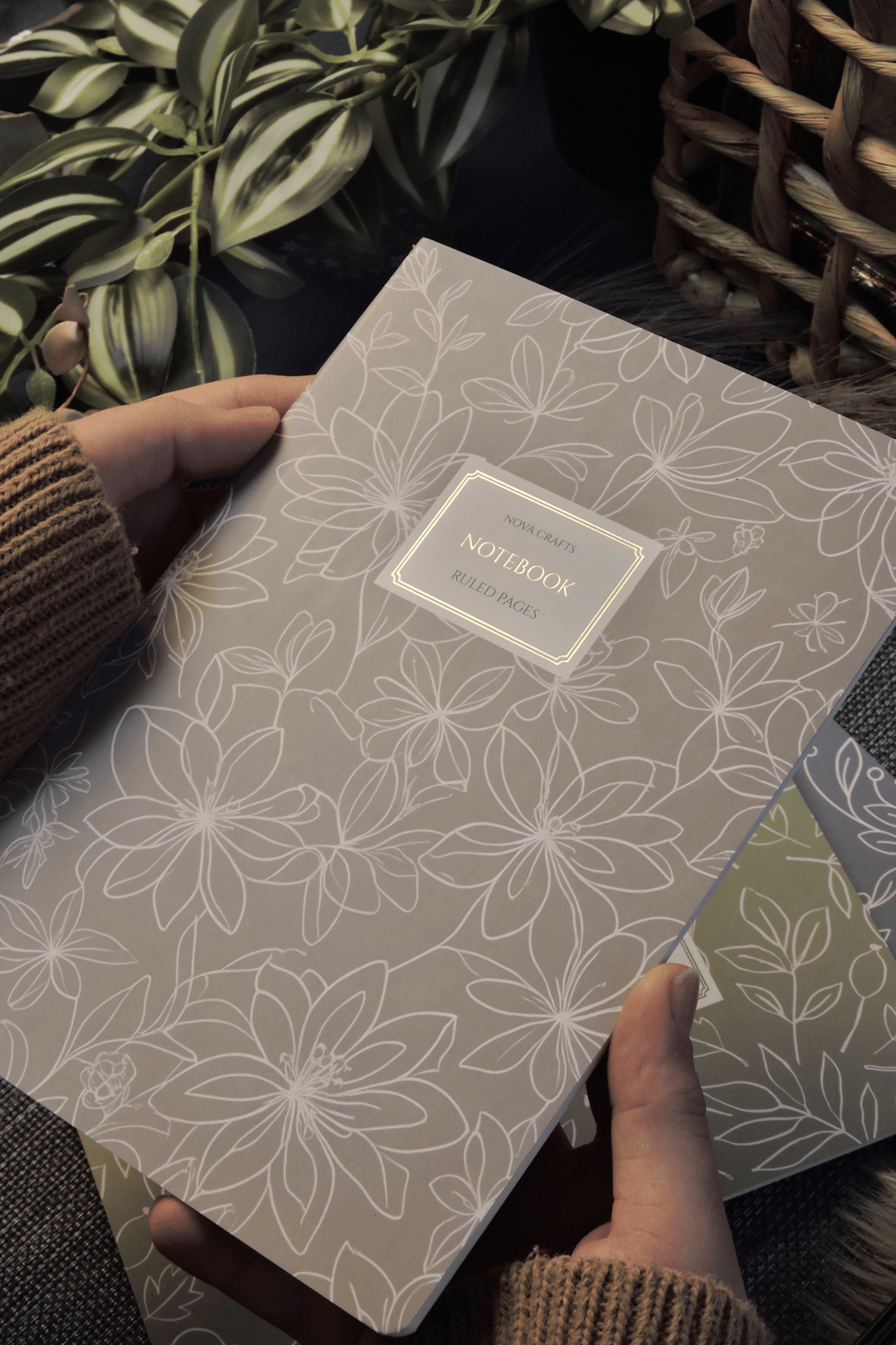 Nova Crafts Pastel 3 Yaldızlı Çizgili Defter