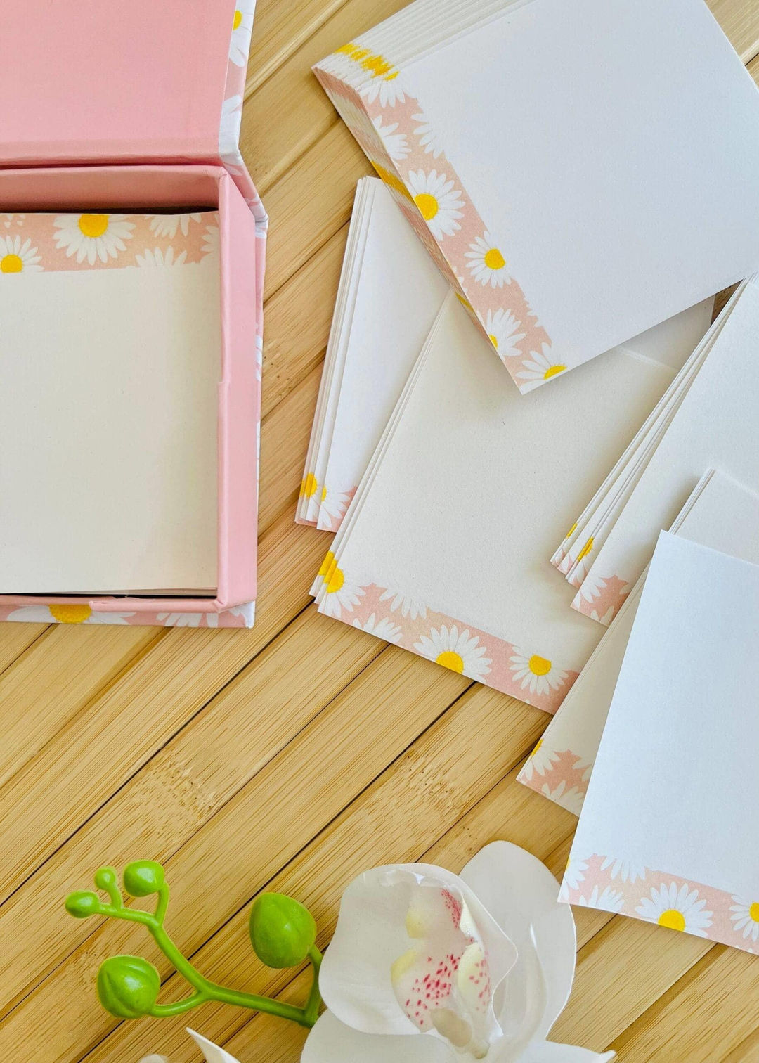 Nova Crafts Pembe Papatya Küp Bloknot Kutulu