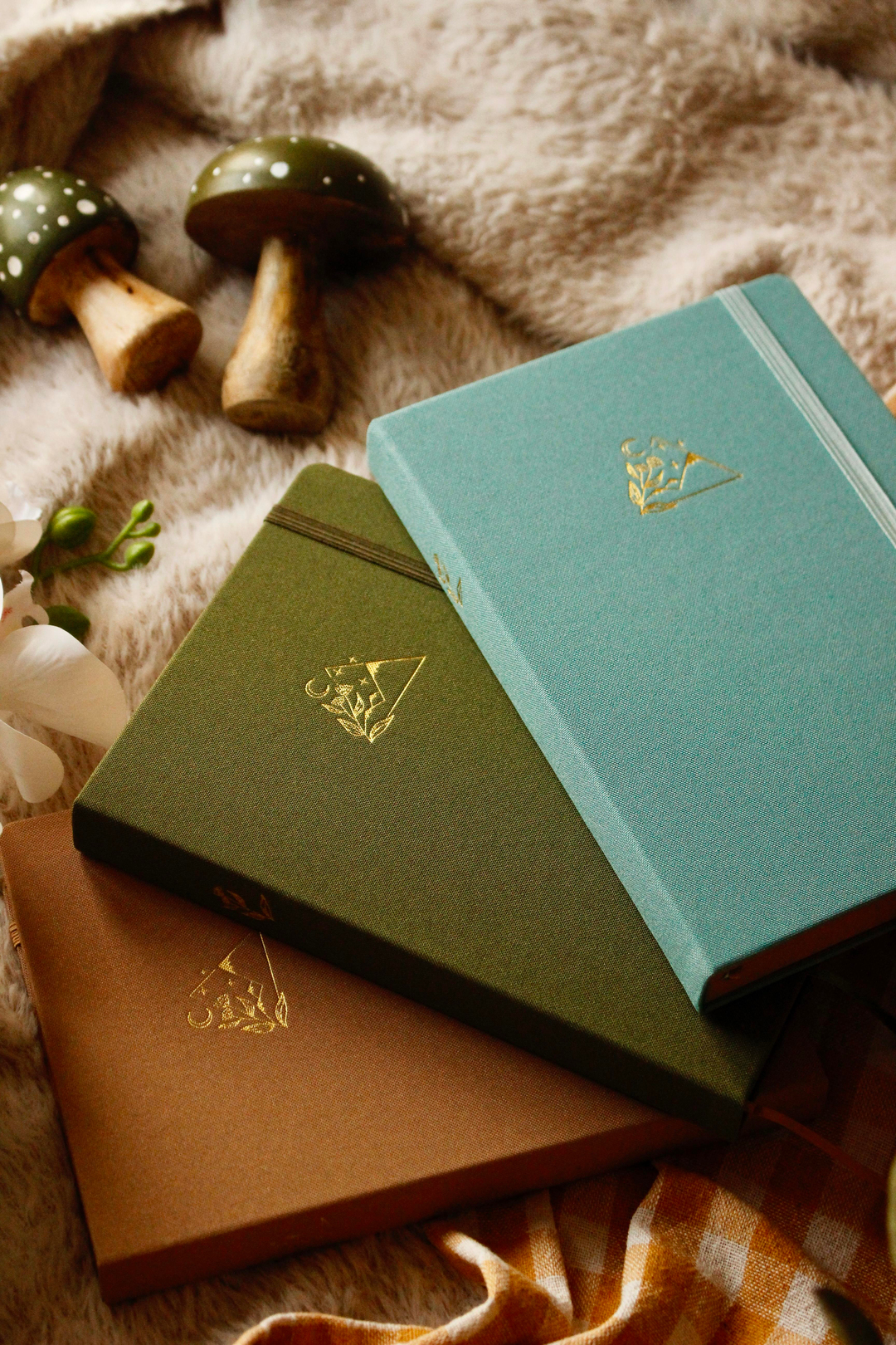 Nova Crafts Üçlü Defter Seti Dağ Bahçesi Kanvas Set
