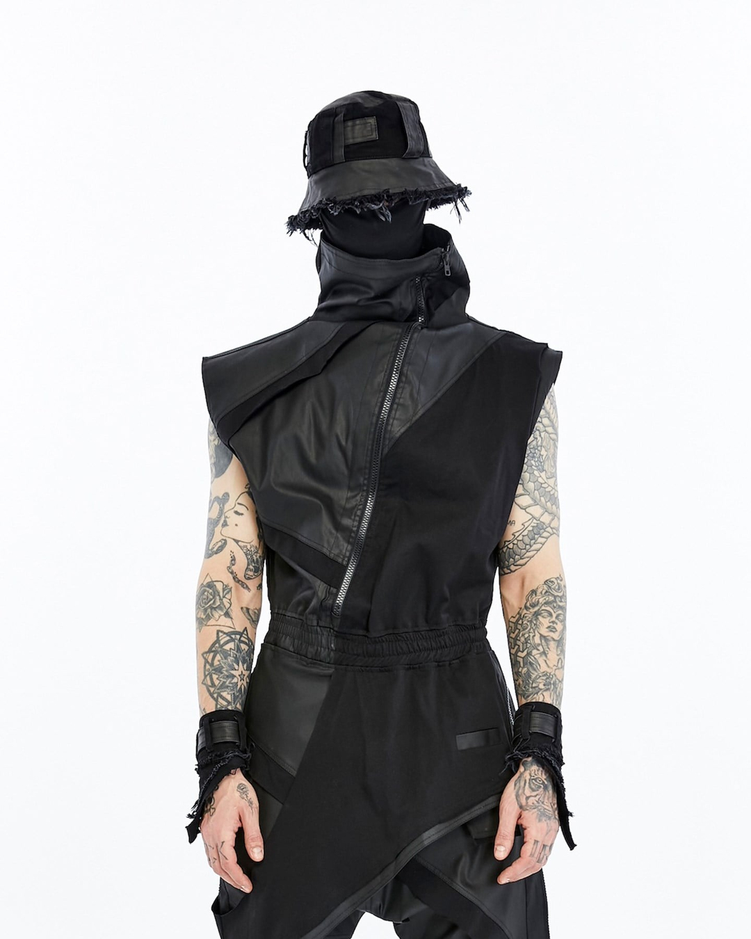 SPLIT ZIP OVERALLS