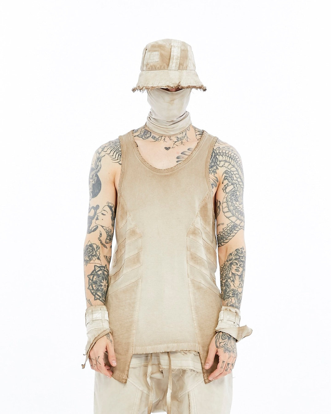 RIBBED PANEL TANK TOP