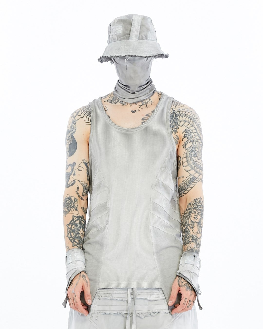 RIBBED PANEL TANK TOP