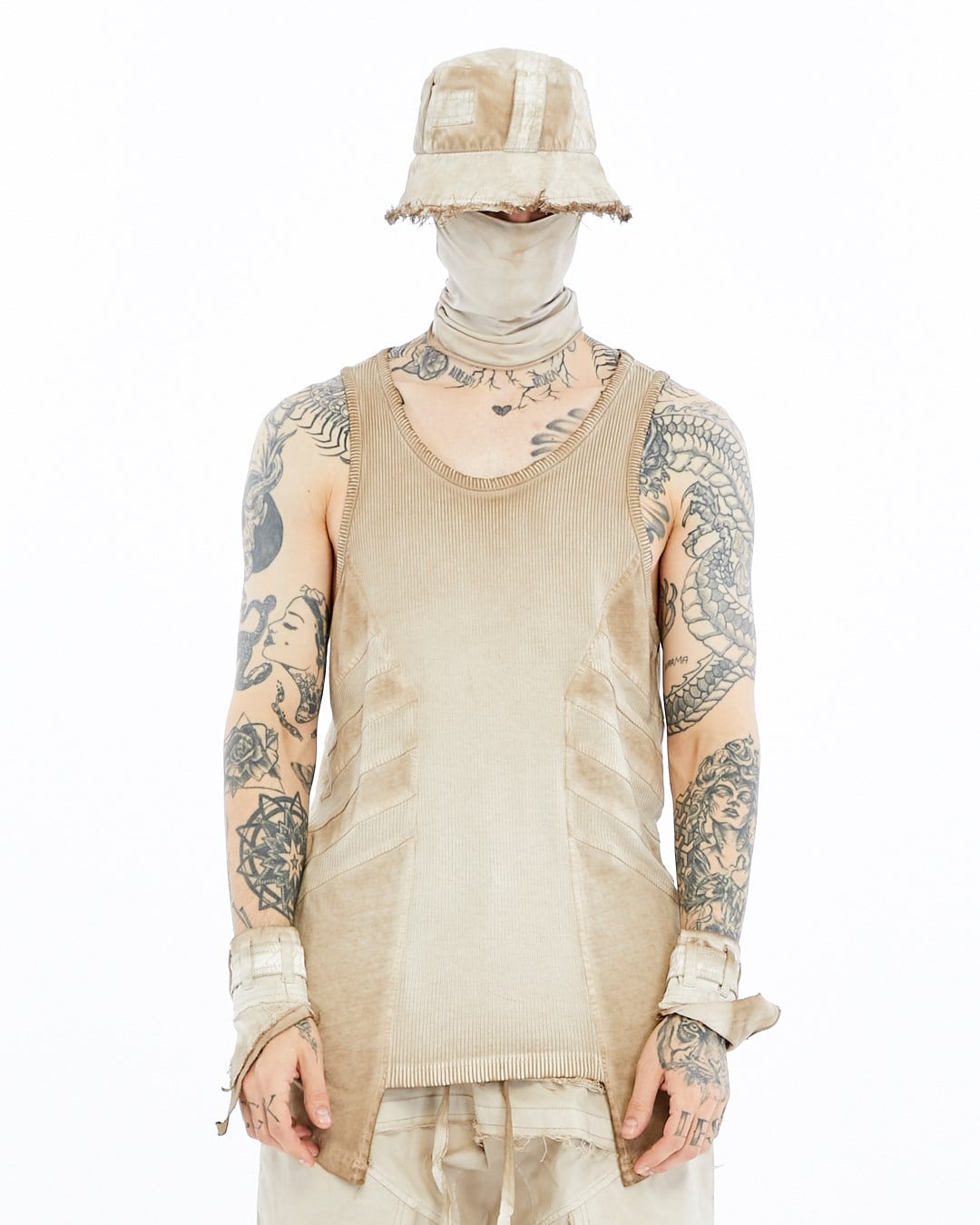 RIBBED PANEL TANK TOP