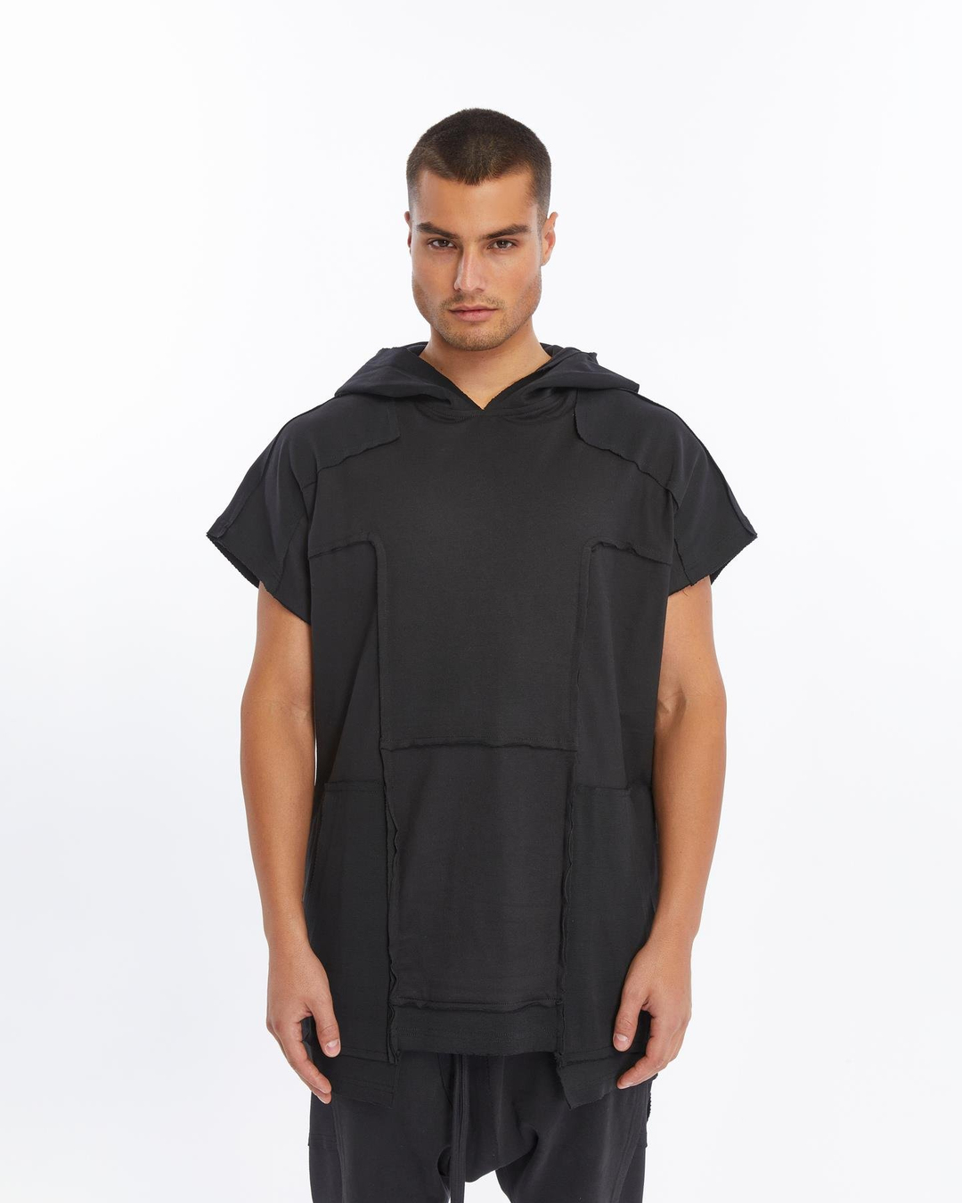 ZIP-UP HOODED T-SHIRT