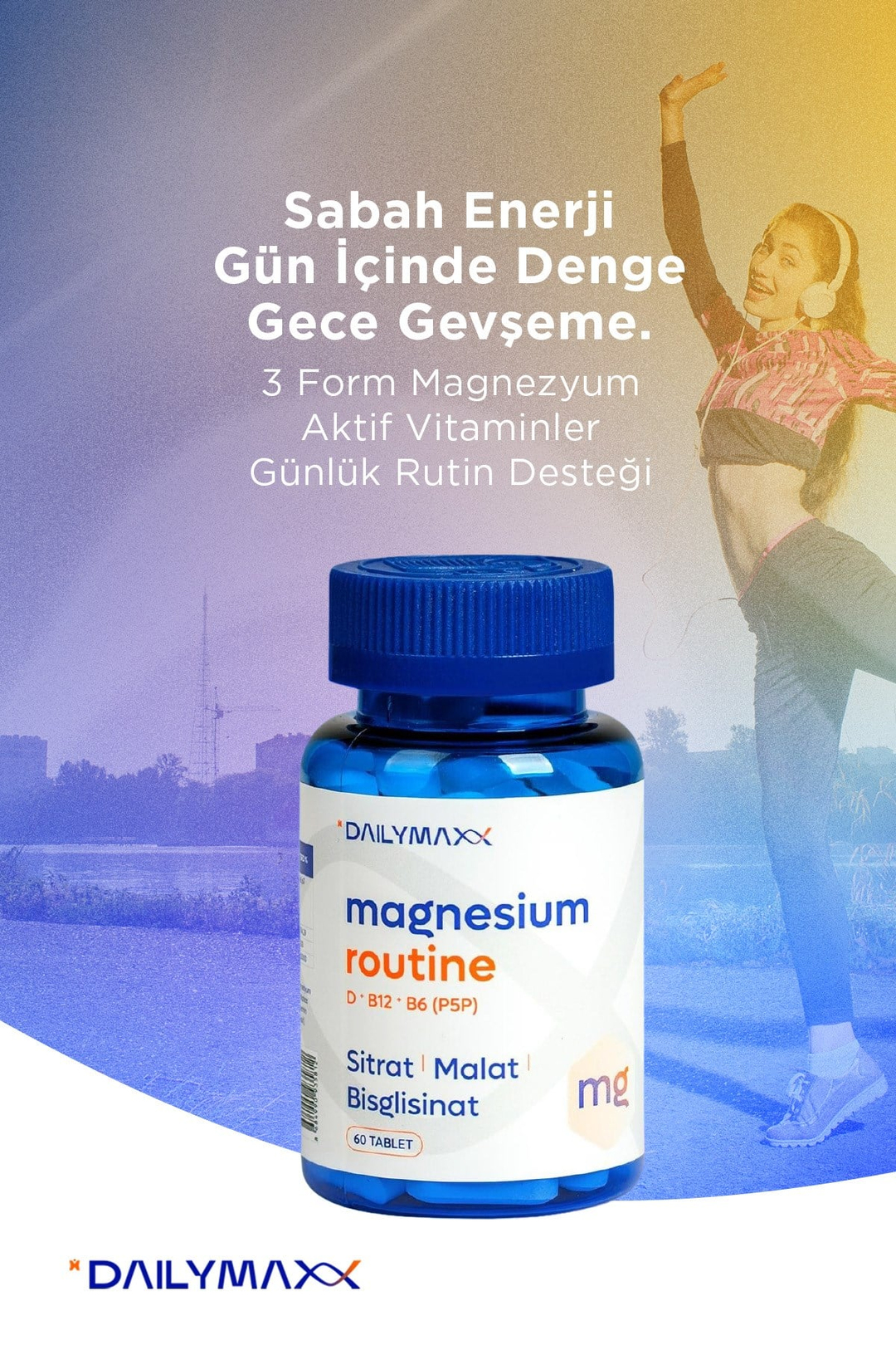 DAILYMAX Magnesium Routine + D3K2 Routine Vita Routine Seti 
