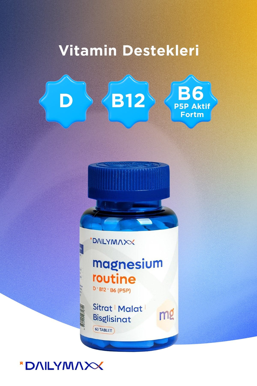 DAILYMAX Magnesium Routine + D3K2 Routine Vita Routine Seti 