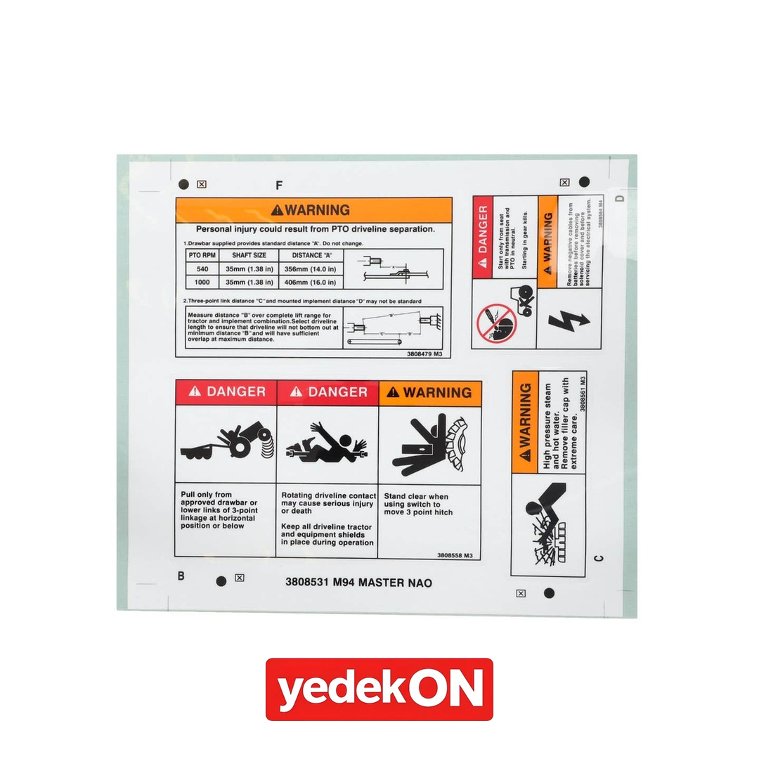 AGCO Dekoratif Etiket - Massey Ferguson | 3808531M94
